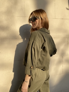 CAMISACO CROP gabardina en internet