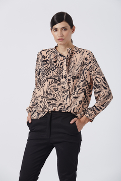 BLUSA CREPE CON LAZO 42 AL 50 (23026)