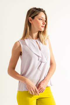 BLUSA VOLADO CREPPE (24512) - comprar online