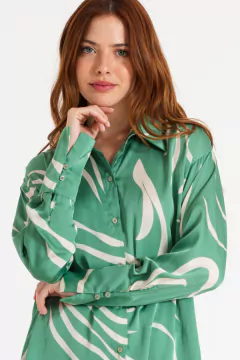 26034 CAMISA ESTAMPADA DETALLE PUÑO - comprar online