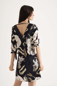 25518 VESTIDO SATEN ESTAMPADO - comprar online