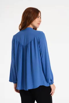26015- blusa crepe con frunces en internet