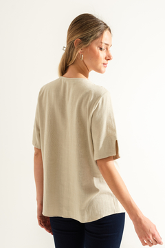 BLUSA DE LINO (23510) - tienda online