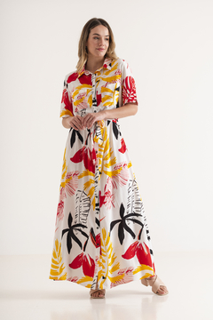 24533 VESTIDO CAMISERO ESTAMPADO