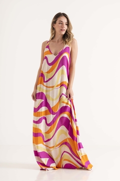 25545 VESTIDO LINO LARGO