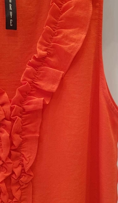 MUSCULOSA CON VOLADO (24516) - comprar online