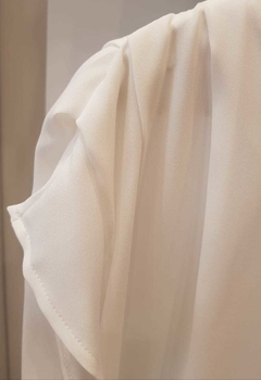 BLUSA CON TABLAS CREPPE (24503) - ARYE
