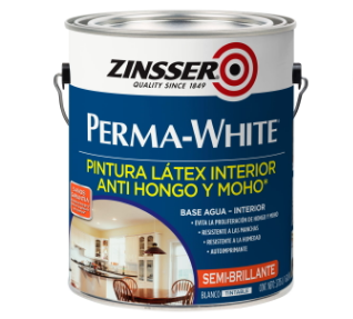 Pinturas Látex Blanco Semi Brillante Interior Perma-White