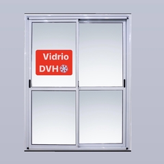 ventana moderna con tapajuntas y DVH 150x200