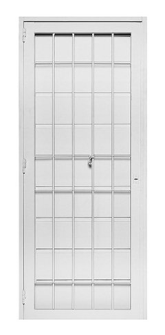 Puerta Chapa Con Puerta Reja Incorporada