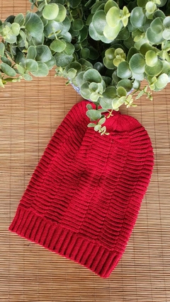 GOR-0006- Gorro de lã vermelho - comprar online