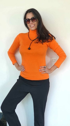 BS-0336C - Blusa de malha laranja - comprar online