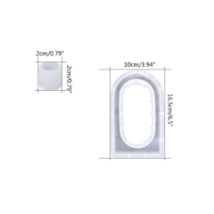 MOLDE SILICONA FLORERO PARA TUBO DE ENSAYO REDONDEADO - comprar online