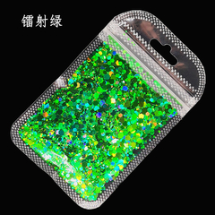 COPOS HOLOGRAFICOS VERDE - 15GR