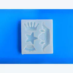 Molde de silicona en forma de coronas