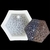 Molde de Silicona p/ Resina Hexagono codig 5X7