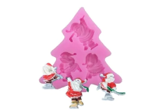 MOLDE SILICONA 3 PAPÁ NOEL