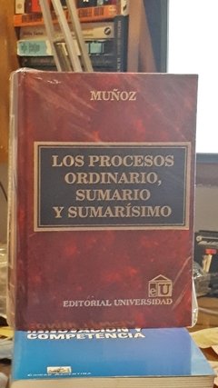 Los procesos Ordinario. Sumario y Sumarísimo. Tapa dura. AUTOR: Muñoz