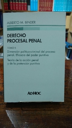 Derecho procesal penal 4 tomos. Encuadernación de lujo. AUTOR: Binder, Alberto en internet