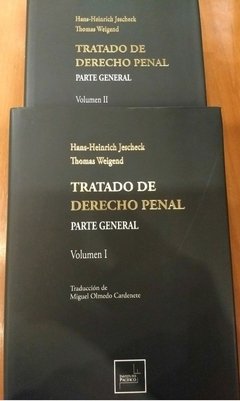 Tratado de derecho penal parte general AUTOR: Jescheck , Hans-Heinrich - comprar online