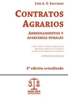 Contratos Agrarios 2ª Ed AUTOR: Facciano, Luis - comprar online