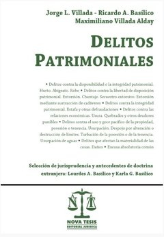 Delitos patrimoniales AUTOR: Villada, Jorge - Basílico, Ricardo