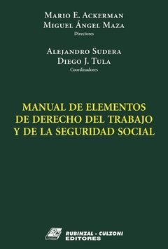 Manual de elementos de derecho del trabajo y de la seguridad social AUTOR: Ackerman, Mario E.