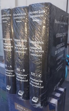 Código civil y comercial de la nación comentado tomo XII Tres tomos. Actualización encuadernado AUTOR: Lorenzetti, Ricardo Luis