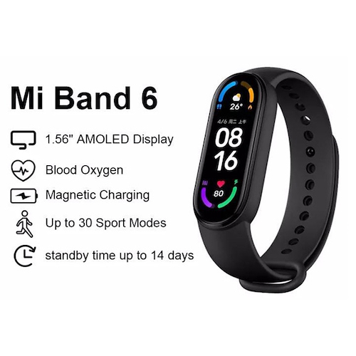 Smartwatch Xiaomi MI Band 6 Reloj Sport Black