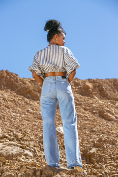 CALÇA WIDE LEG SAARA COR. SKY REF. 300001 - Stolfo Denim