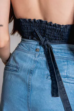 SHORT CLOCHARD STATEN ISLAND DELAVÊ REF. 2022003 - Stolfo Denim