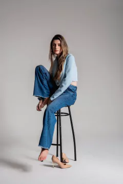 CALÇA LOW RISE PUREZA STONE REF.202302 - comprar online