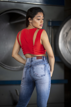 CALÇA SKINNY DENIM LOVE (EDIÇÃO LIMITADA)