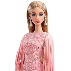 Blush Fringed Gown Barbie doll na internet