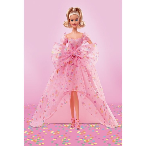 Barbie Signature Loira Holiday 2022 Vestido Vermelho - Mattel