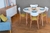 Comedor Kassandra Respaldo Curvo Asiento Tapizado 