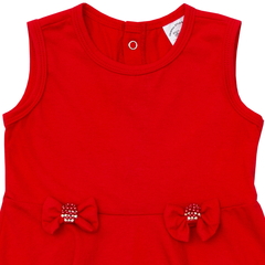 Vestido Infantil Vermelho na internet