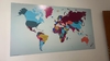 Adesivo de Parede Mapa Mundi Colors Países - comprar online