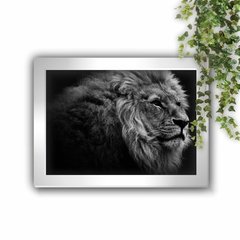 Quadro Decorativo Lion Wig Horizontal - comprar online