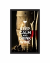 Quadro Porta Rolhas Keep Calm And Drink Wine Mod. 03