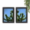 Kit Com 2 Quadros Decorativo Cactus Blue Sky - comprar online