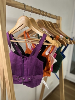 Top de bengalina con cierre MALUMA - comprar online