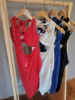 Vestido irregular diamante - comprar online