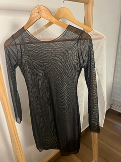 vestido de microtul con strass HUSTON en internet