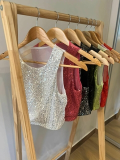 Músculosa de lentejuelas START - comprar online