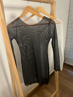 Imagen de vestido de microtul con strass HUSTON