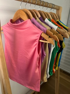 Remera con cuello de morley DASHI - tienda online