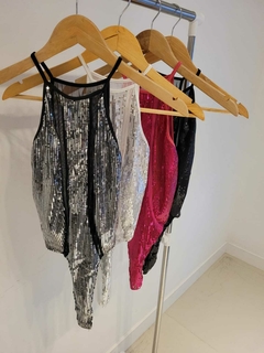 body de lentejuelas y microtul paisa en internet