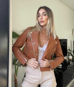 Campera de eco cuero Tiger (art 423) - tienda online