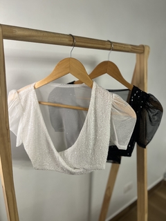 Top de lentejuela cruzado BAHIA - comprar online